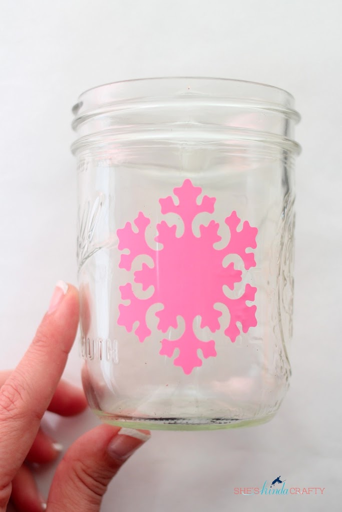 Snowflake Mason Jars - It All Started With Paint