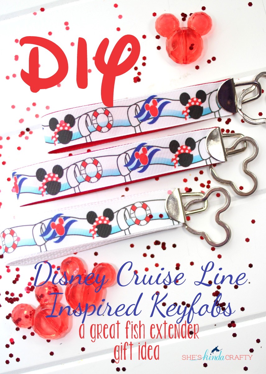 Disney Cruise Line Inspired Key Fob - Shes {kinda} Crafty