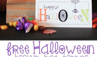 Free Halloween Brown Bag Topper